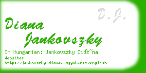 diana jankovszky business card